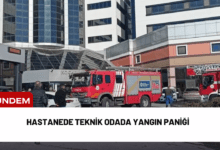 hastanede teknik odada yangın paniği