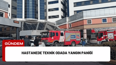 hastanede teknik odada yangın paniği