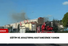 eğitim ve araştırma hastanesinde yangın