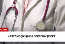 hastane çıkışında doktora şiddet