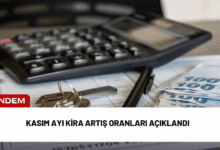 kasım ayı kira artış oranları açıklandı