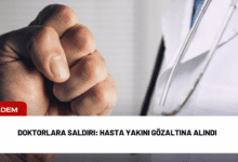 doktorlara saldırı: hasta yakını gözaltına alındı