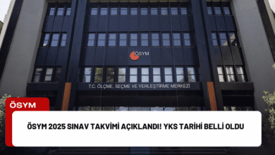 ösym 2025 sınav takvimi açıklandı! yks tarihi belli oldu