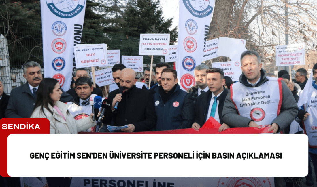 Genç Eğitim Sen’den Üniversite Personeli İçin Basın Açıklaması