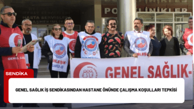 genel sağlık i̇ş sendikasından hastane önünde çalışma koşulları tepkisi