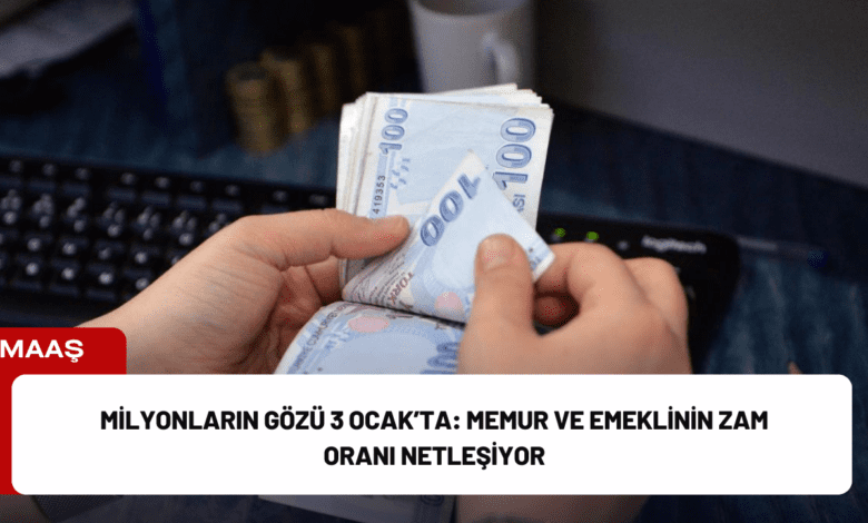 milyonların gözü 3 ocak’ta: memur ve emeklinin zam oranı netleşiyor