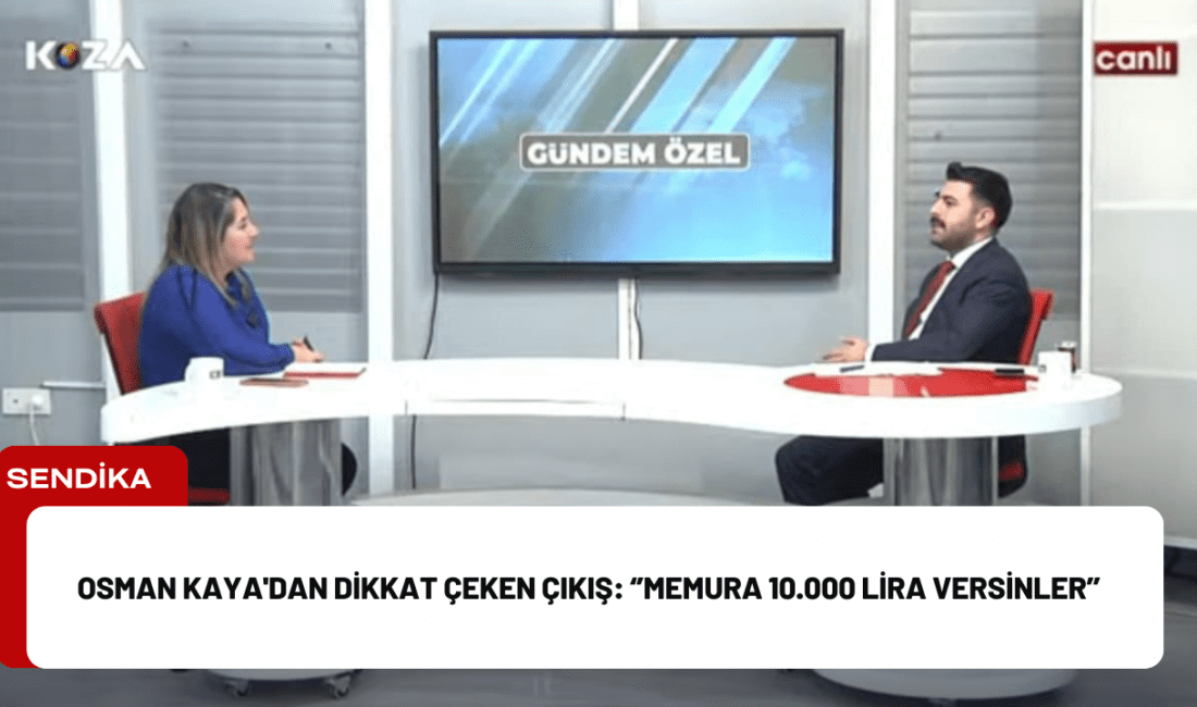 Koza TV yayınında memur