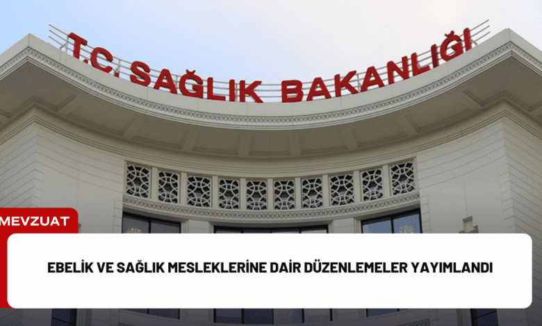 ebelik ve sağlık mesleklerine dair düzenlemeler yayımlandı