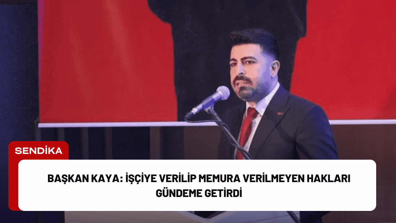 Kamu Birliği Konfederasyonu Genel Başkanı Osman KAYA, Çalışma ve Sosyal