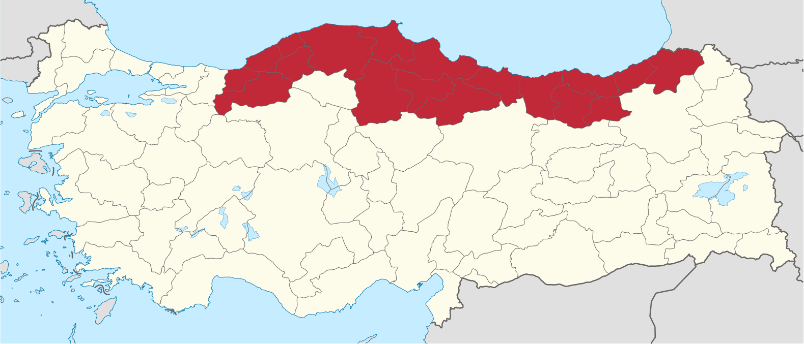 black sea region in turkey