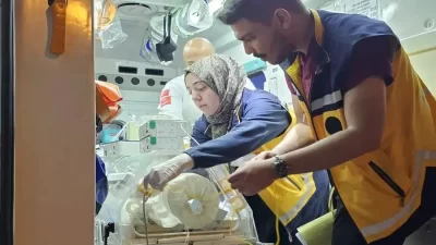 Muş'ta, yeni doğan bir bebek, kalbinde yaşadığı rahatsızlık nedeniyle ambulans