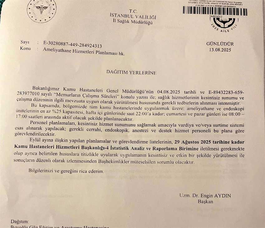 Kamu Hastanelerinde Yeni Mesai Düzeni Kamu Hastanelerinde Yeni Mesai Düzeni