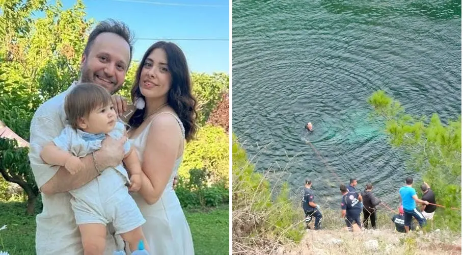 Samsun Bafra’da nehre uçan otomobilde eşi ve bebeğini kaybeden psikiyatri