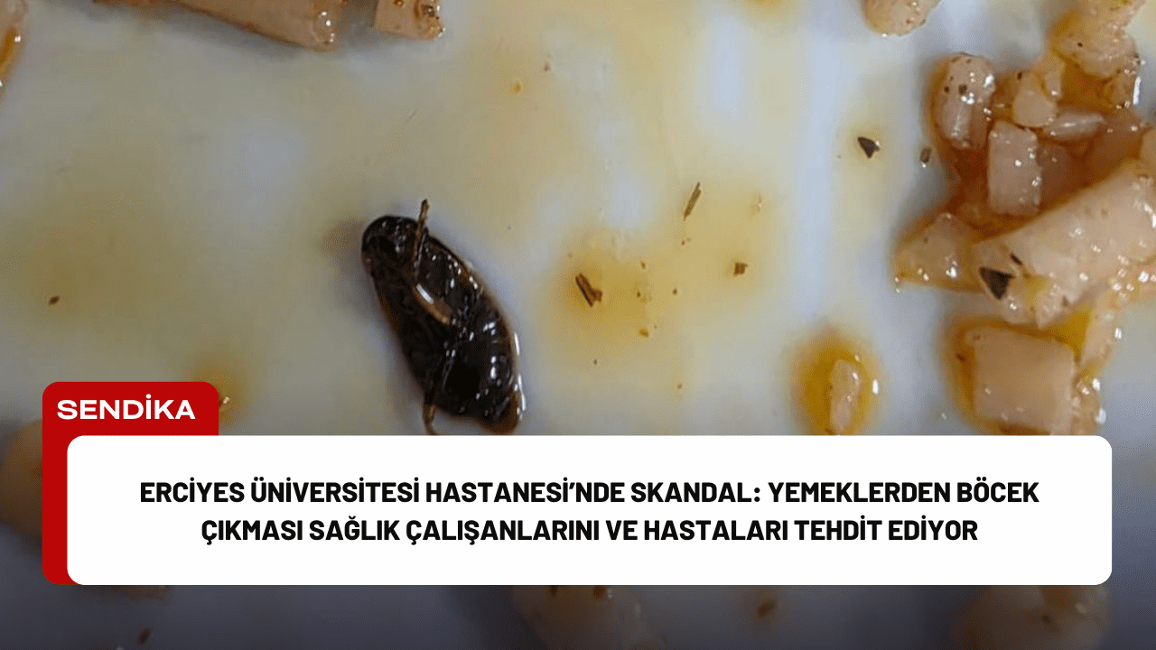 Erciyes Üniversitesi Hastanesi’nde Skandal: Yemeklerden Böcek Çıkması Sağlık Çalışanlarını ve Hastaları Tehdit Ediyor
