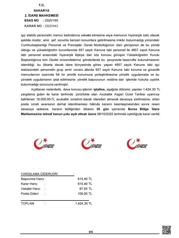 Yargıdan Emsal Nitelikte Karar: İşçi, Memurun Amiri Olamaz!