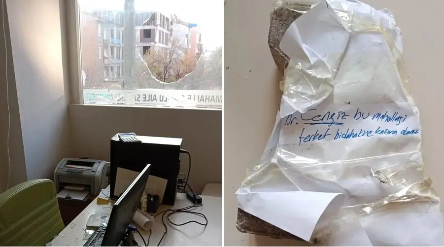 Elazığ’da bir aile sağlığı merkezine taşlı saldırı düzenlendi; saldırganlar, görevli