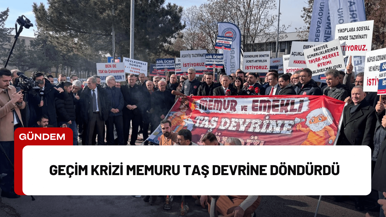 Geçim Krizi Memuru Taş Devrine Döndürdü