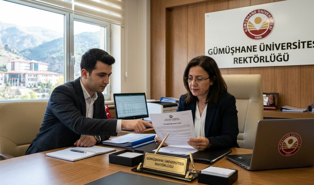 Gümüşhane Üniversitesi Rektörlüğü, bünyesinde görevlendirmek üzere önemli bir kadro için