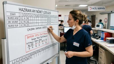 Haziran ayı, sağlık çalışanları için resmi tatillerin etkisiyle çalışma sürelerinde