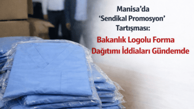 Manisa’daki kamu hastanelerinde sağlık çalışanlarına yönelik gerçekleştirilen forma dağıtımı, “tarafsızlık”