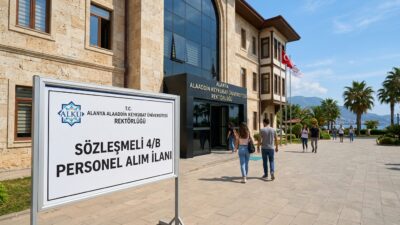 Alanya Alaaddin Keykubat Üniversitesi (ALKÜ) Rektörlüğü, çeşitli birimlerinde görevlendirmek üzere