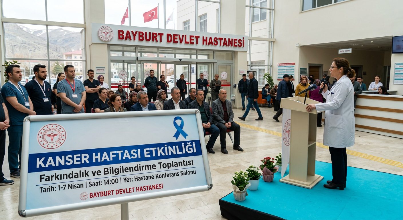 Bayburt Devlet Hastanesi'nde Kanser Haftası Etkinliği