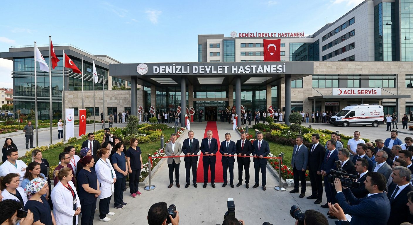 Denizli'de 500 Yataklı Modern Hastane Açıldı: Sağlıkta Yeni Dönem Başladı Denizli'de Sağlıkta Çağ Atlandı: 500 Yataklı Modern Hastane Hizmete Açıldı