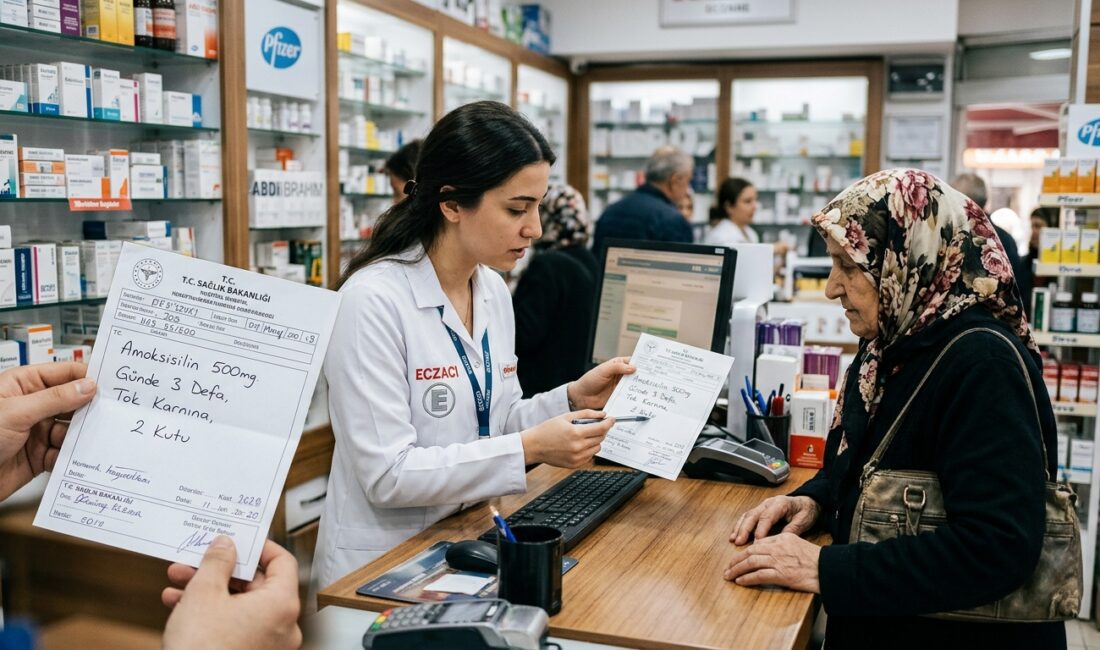 Eczane ziyaretlerinizde, elinizdeki reçetenin renginin veya e-reçete kodunun türünün, ilaç