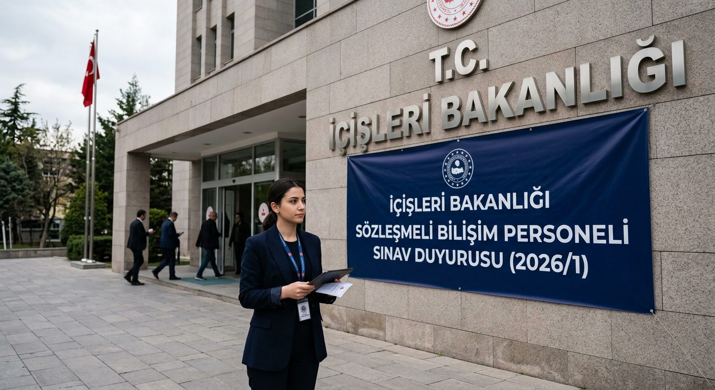 İçişleri Bakanlığı Sözleşmeli Bilişim Personeli Alımı Sınav Duyurusu (2026/1) İÇİŞLERİ BAKANLIĞI - SÖZLEŞMELİ BİLİŞİM PERSONELİ SINAV DUYURUSU (2026/1)