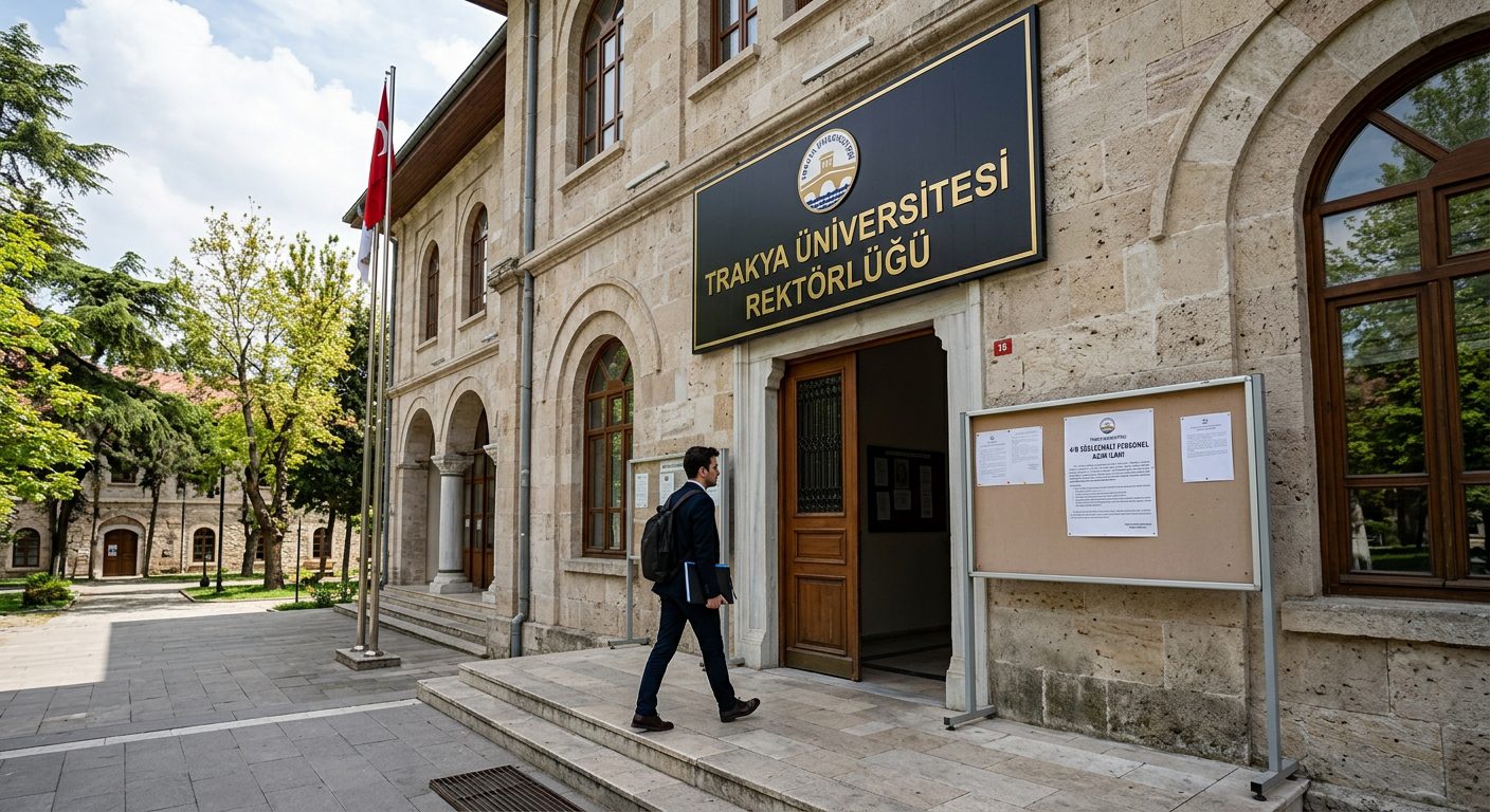 Trakya Üniversitesi 4/B Sözleşmeli Personel Alım İlanı Yayımlandı TRAKYA ÜNİVERSİTESİ REKTÖRLÜĞÜ - 4/B SÖZLEŞMELİ PERSONEL ALIM İLANI