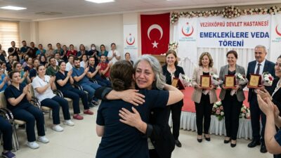 Vezirköprü’de Sağlık Hizmetinde Uzun Yıllar: Emekliye Ayrılan Çalışanlara Veda Vezirköprü’nün