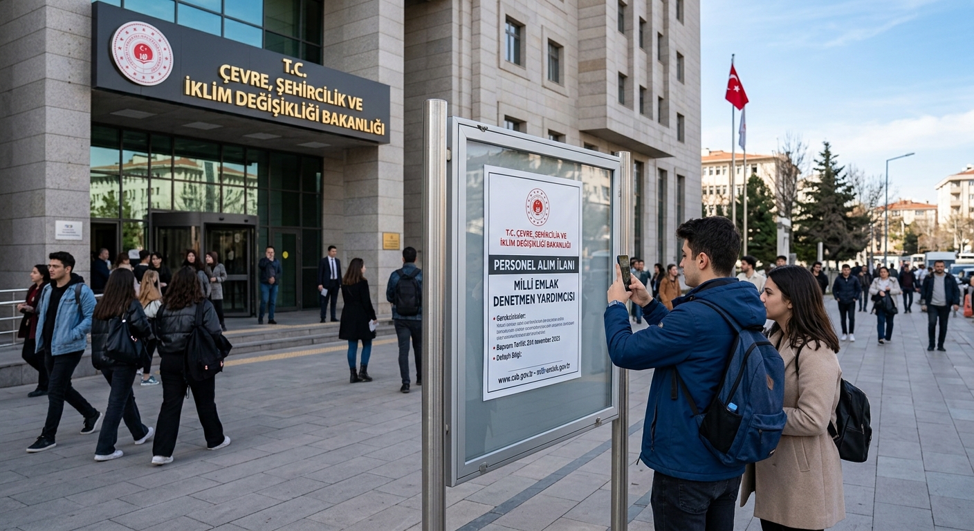 Çevre Şehircilik Bakanlığı Milli Emlak Denetmen Yardımcısı Alım İlanı ÇEVRE, ŞEHİRCİLİK VE İKLİM DEĞİŞİKLİĞİ BAKANLIĞI - MİLLİ EMLAK DENETMEN YARDIMCISI ÜNVANINDA PERSONEL ALIM İLANI