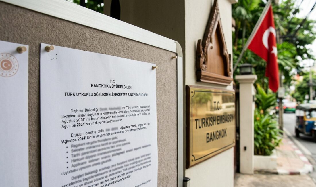 Dışişleri Bakanlığı’ndan önemli bir duyuru geldi! Türkiye Cumhuriyeti Bangkok Büyükelçiliği,