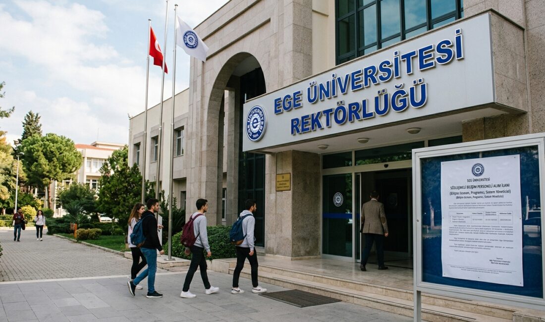 Ege Üniversitesi Rektörlüğü, Bilgi İşlem Daire Başkanlığı bünyesinde görevlendirilmek üzere,