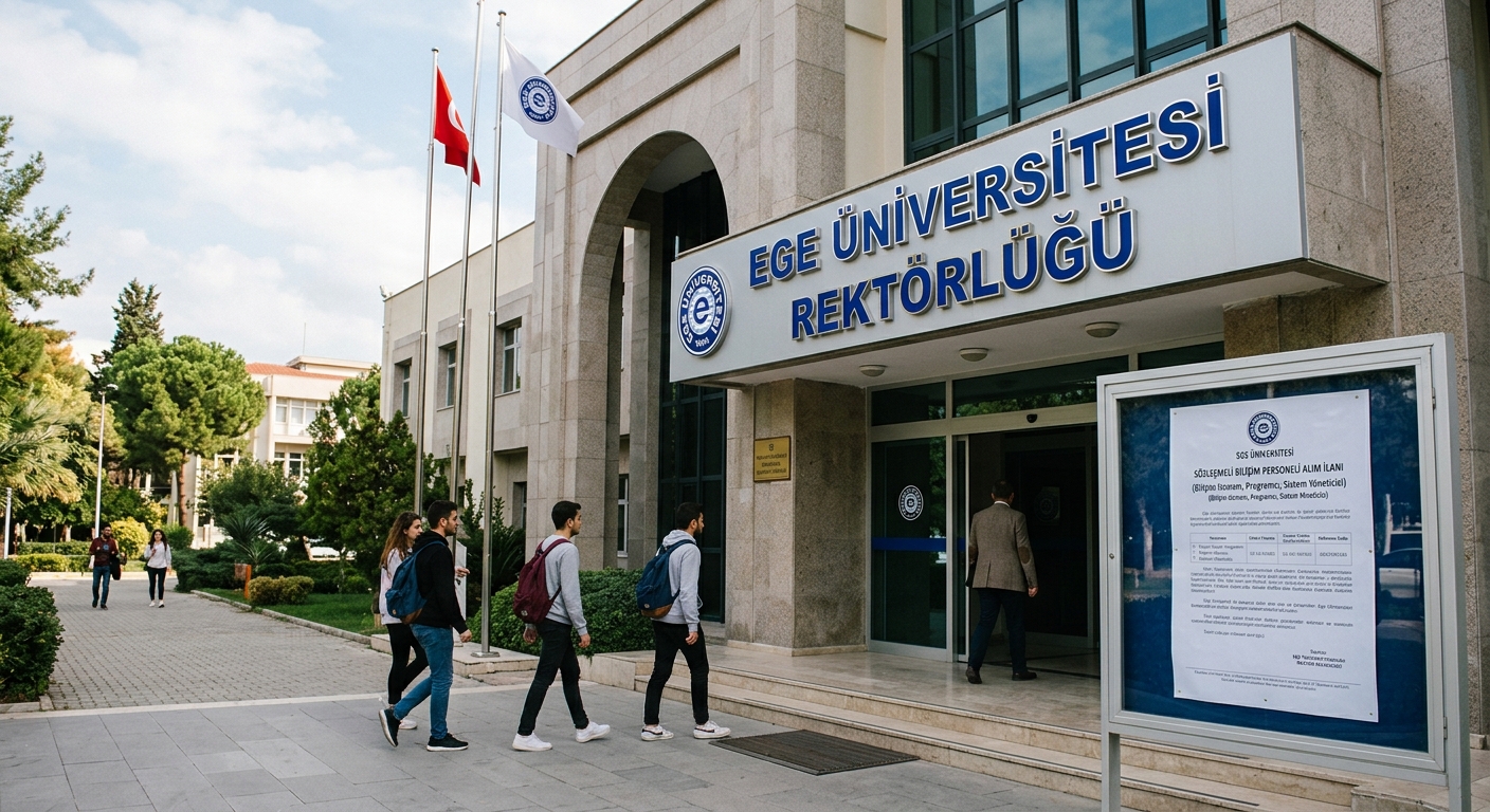 EGE ÜNİVERSİTESİ REKTÖRLÜĞÜ - SÖZLEŞMELİ BİLİŞİM PERSONELİ ALIM İLANI