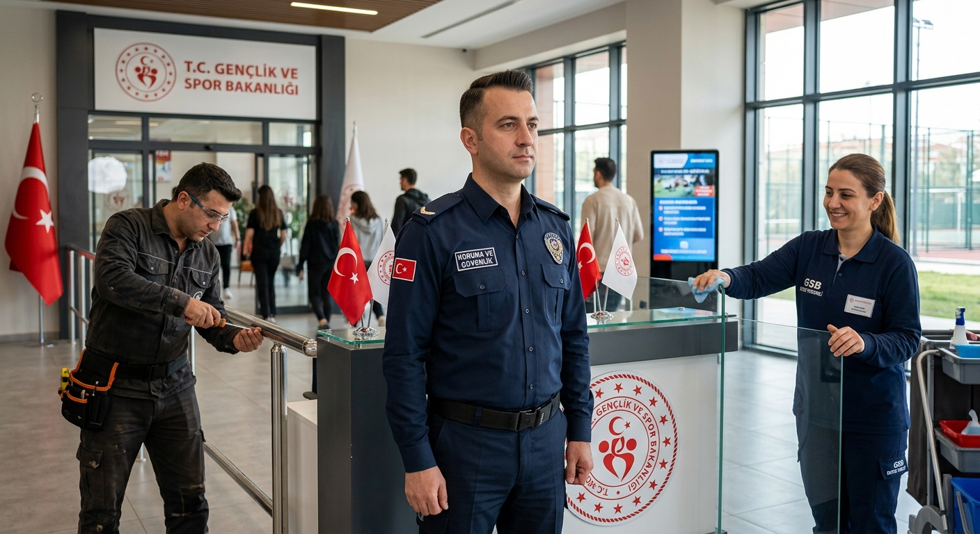 GENÇLİK VE SPOR BAKANLIĞI - 2026 YILI SÖZLEŞMELİ KORUMA VE GÜVENLİK GÖREVLİSİ, DESTEK PERSONELİ (TEMİZLİK) VE DESTEK PERSONELİ (BAKIM-ONARIM) ALIMI DUYURUSU