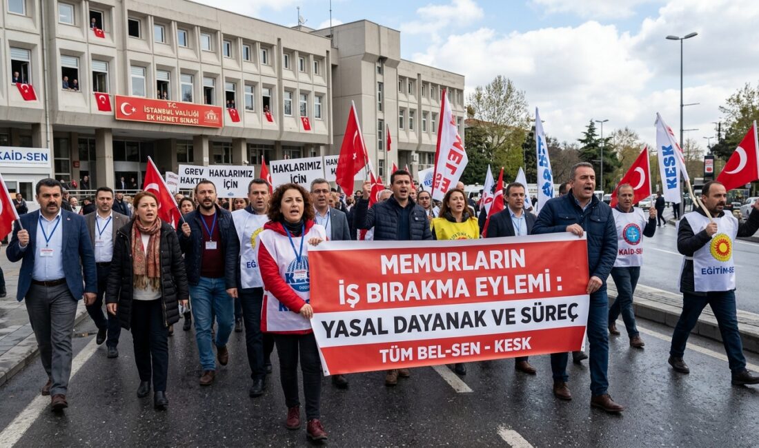 Kamu çalışanlarının sendikal hakları kapsamında gerçekleştirdiği iş bırakma eylemleri, son