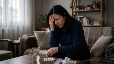 Migren, genellikle şiddetli baş ağrıları, bulantı, kusma ve ışığa veya