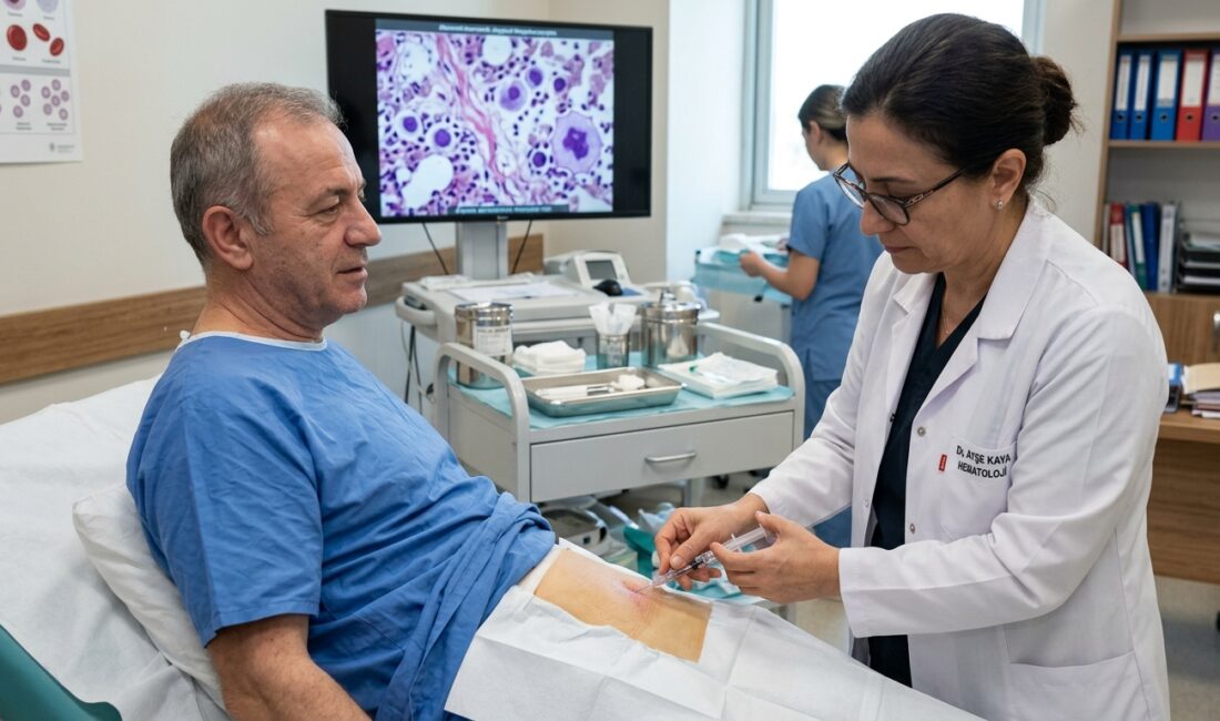 Miyelofibrozis, kemik iliğinde anormal hücre büyümesi ve skar dokusu (fibrozis)