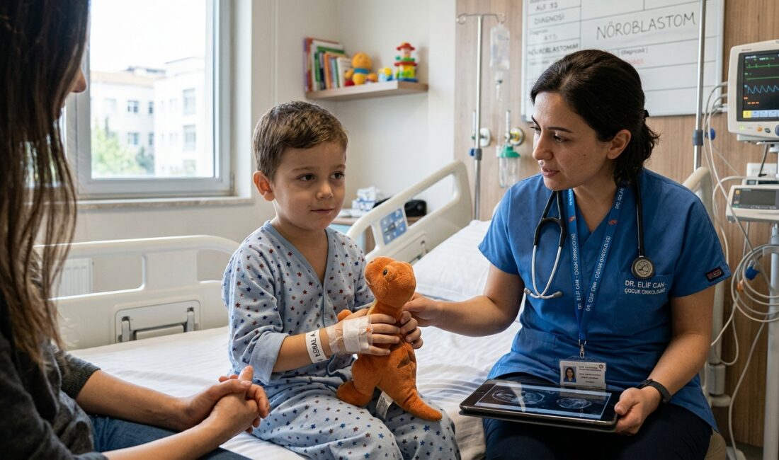 Nöroblastom, özellikle bebek ve küçük çocuklarda görülen, sinir sisteminden kaynaklanan