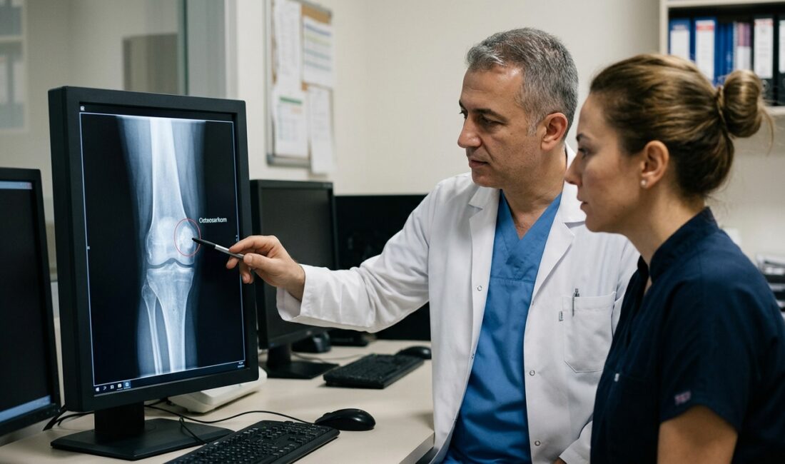 Osteosarkom, kemik dokusunda başlayan nadir fakat agresif bir kanser türüdür.