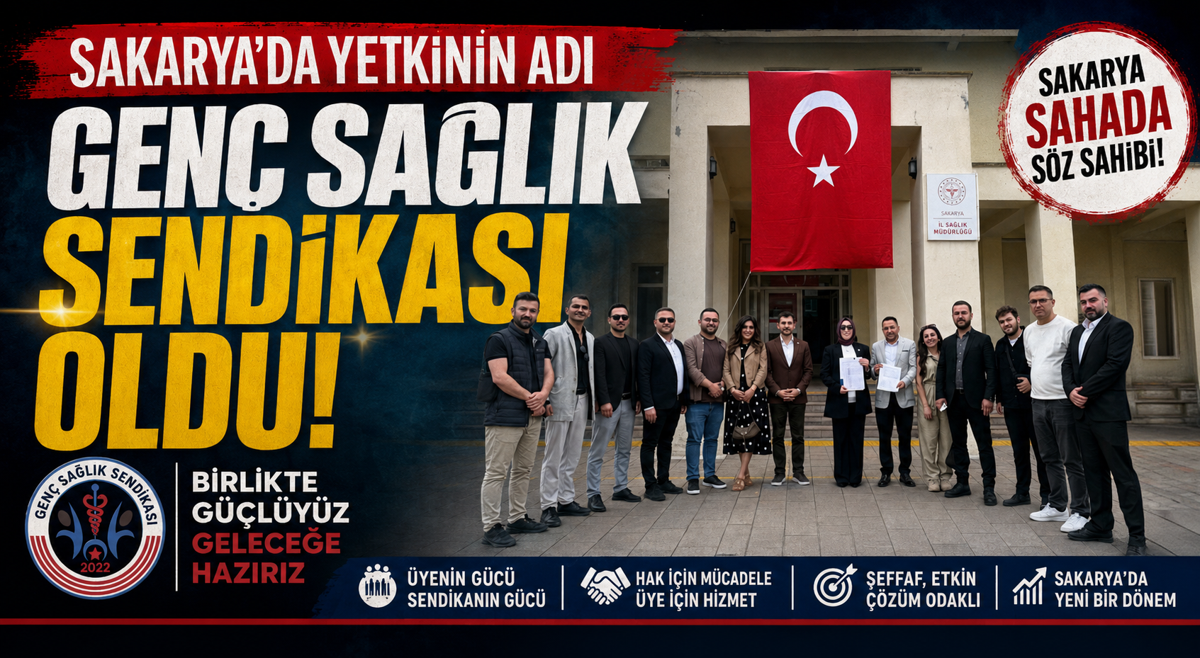 Sakarya'da Yetkinin Adı Genç Sağlık Sendikası Oldu! Sakarya'da Yetkinin Adı Genç Sağlık Sendikası Oldu!