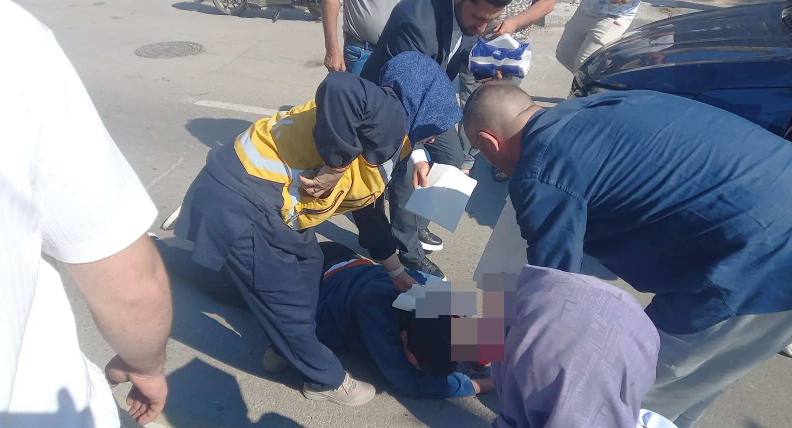 112 Çalışanı Mesai Sonrası Kazazedeye Yardım Etti