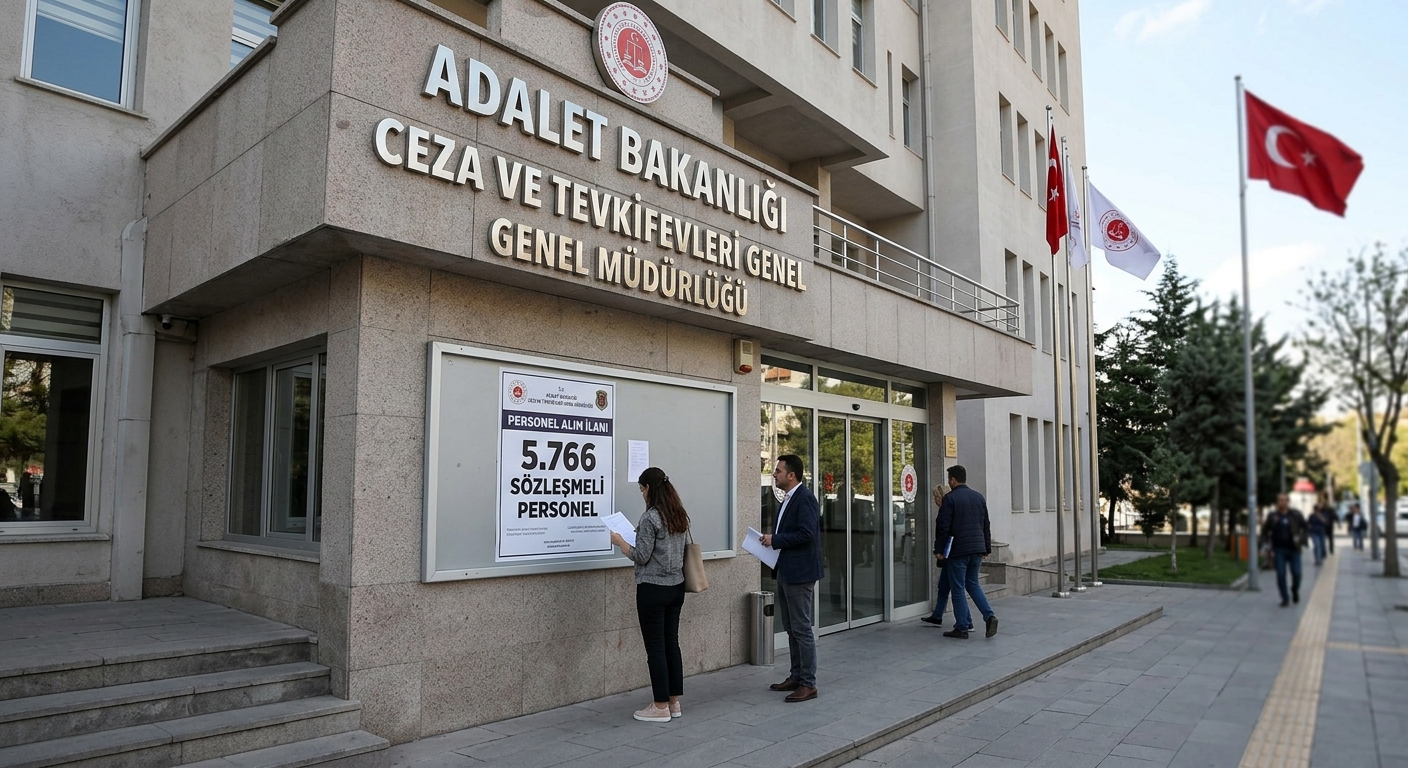 Adalet Bakanlığı CTE 5766 Sözleşmeli Personel Alım İlanı Yayımlandı ADALET BAKANLIĞI - CEZA VE TEVKİFEVLERİ GENEL MÜDÜRLÜĞÜ - 5.766 SÖZLEŞMELİ PERSONEL ALIM İLANI