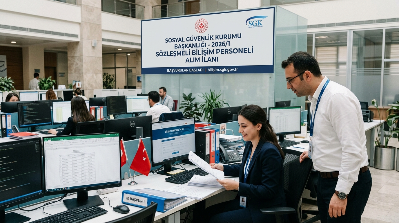 SGK 2026/1 Sözleşmeli Bilişim Personeli Alım İlanı Yayımlandı SOSYAL GÜVENLİK KURUMU BAŞKANLIĞI - 2026/1 SÖZLEŞMELİ BİLİŞİM PERSONELİ ALIM İLANI