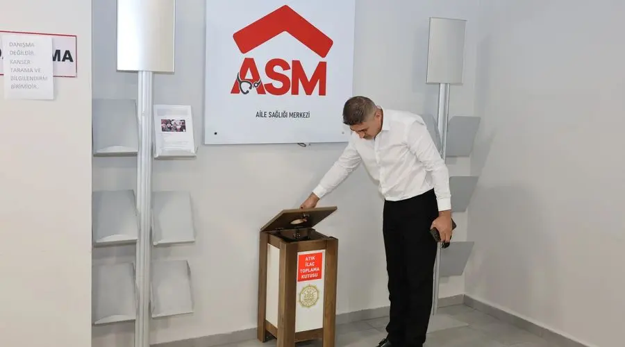 Kırıkkale’de, Aile Sağlığı Merkezlerine (ASM) atık ilaç getirme kutuları yerleştirilmeye