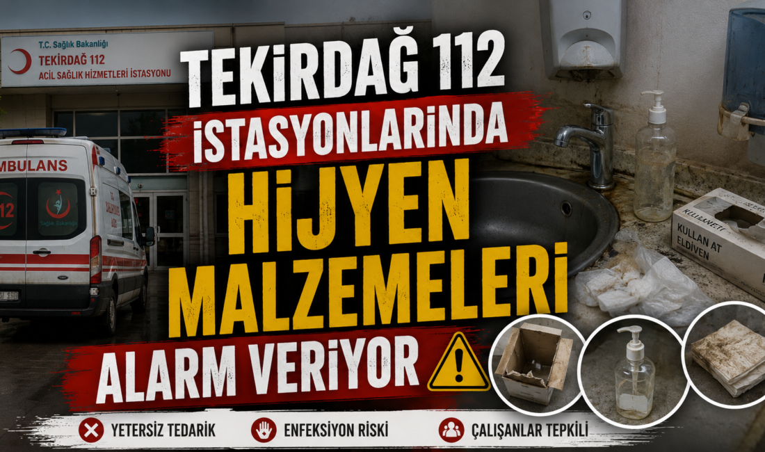 Tekirdağ il genelinde hizmet veren 112 Acil Sağlık Hizmetleri istasyonlarında,