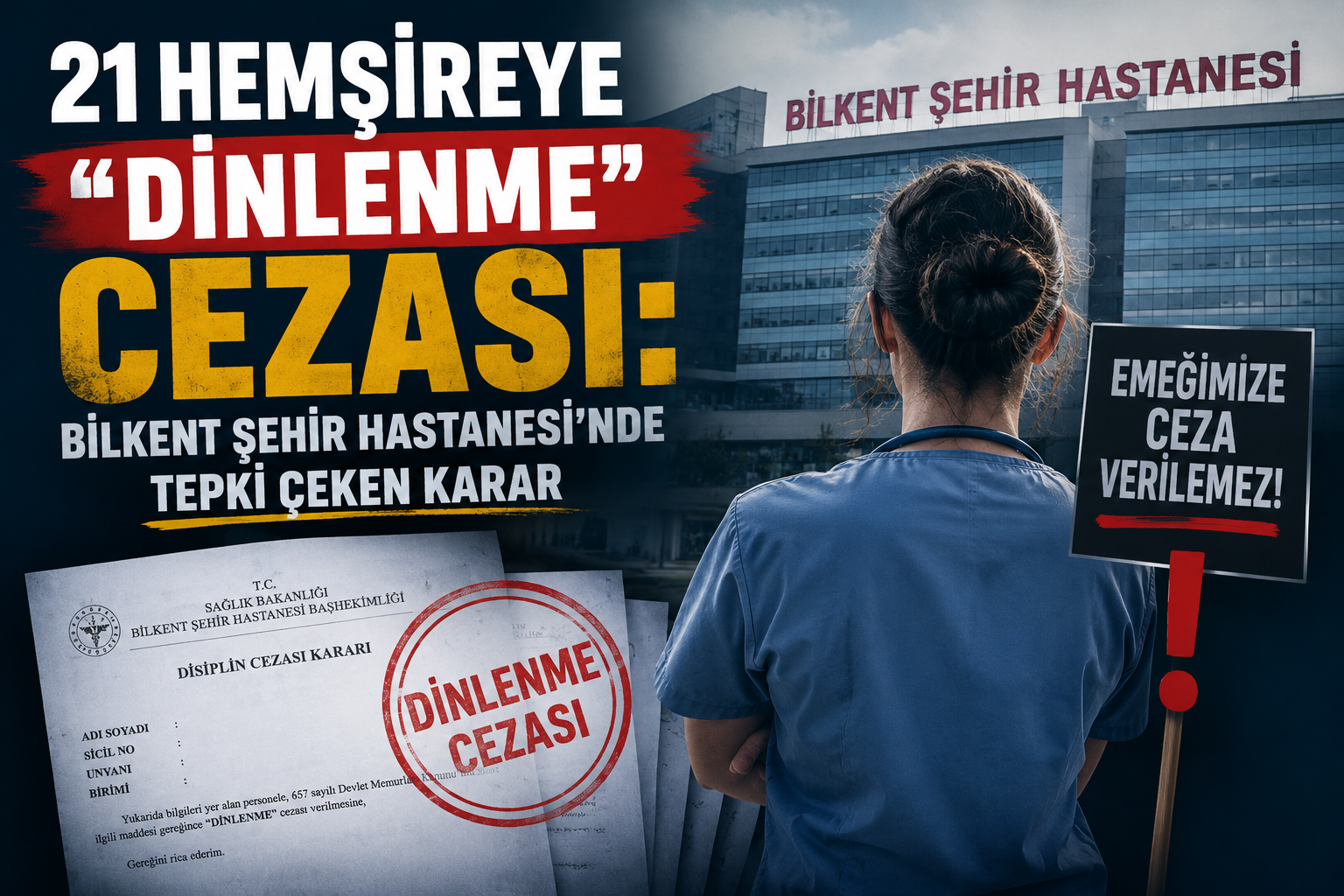 21 Hemşireye “Dinlenme” Cezası: Bilkent Şehir Hastanesi’nde Tepki Çeken Karar 21 Hemşireye “Dinlenme” Cezası: Bilkent Şehir Hastanesi’nde Tepki Çeken Karar