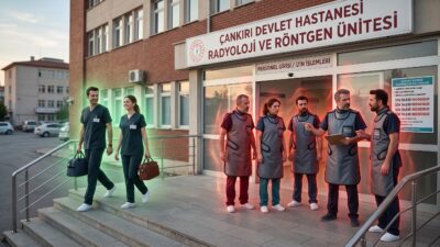 Çankırı Devlet Hastanesi Anjiyo Biriminde, radyasyonla çalışan personele tanınan "şua