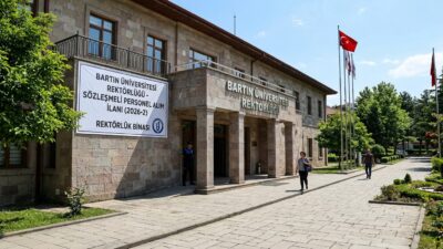 Bartın Üniversitesi Rektörlüğü, Kamu Personeli Seçme Sınavı (KPSS) puan üstünlüğüne